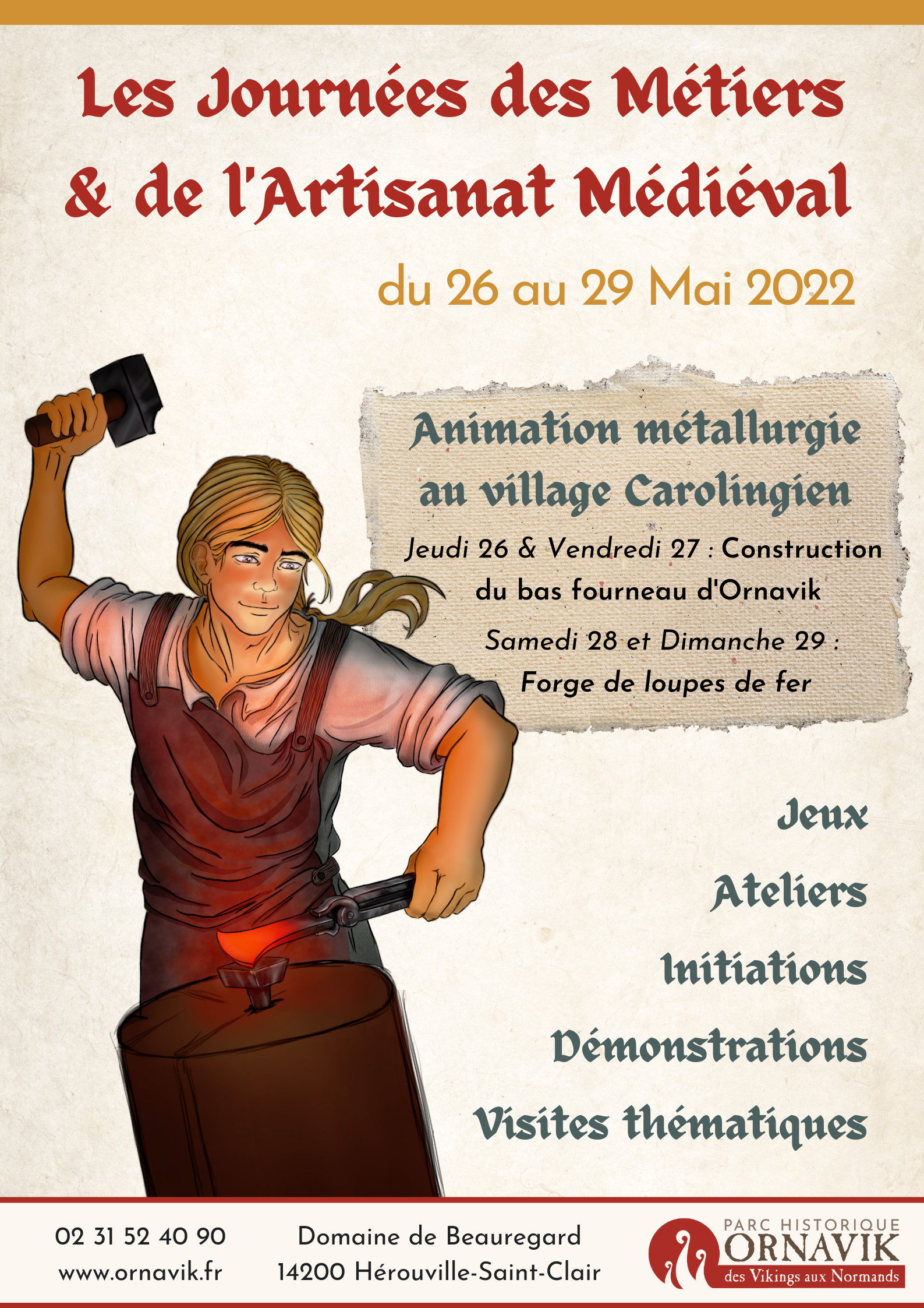 Affiche Fête des métiers et de lartisanat médiéval